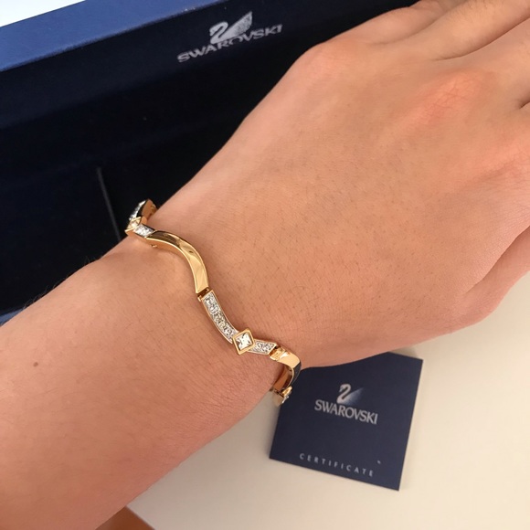 Swarovski golden crystal bracelet - Picture 5 of 7